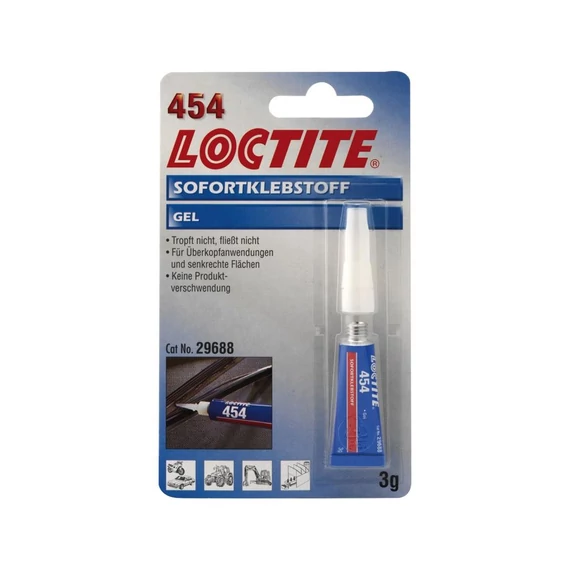 Loctite 454 gyors gél pillanatragasztó 3 g