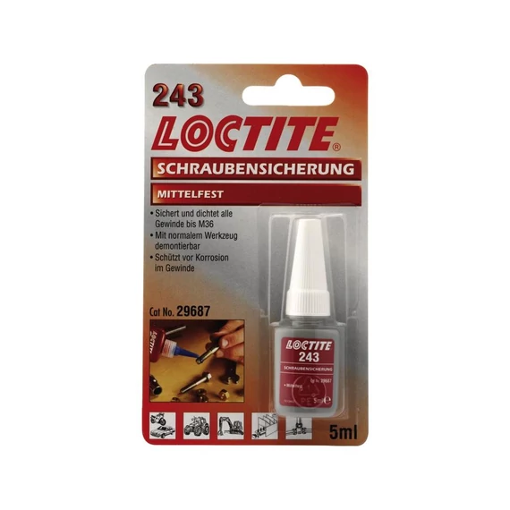 Loctite Threadlocker 243 alacsony szilárdságú 5 ml