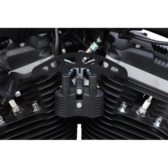 Gyújtótrafó és gyújtáskulcs áthelyező készlet XL 07 13 fekete porszórt – Sportster Evolution