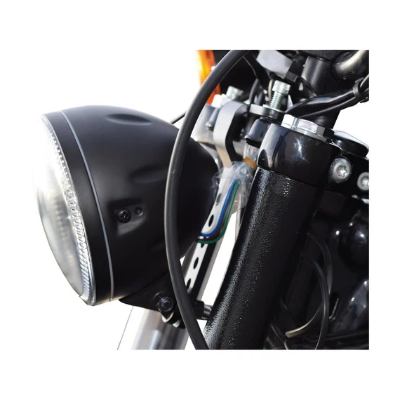 Fényszóró fekete Harley Sportster Dyna Softail Touring