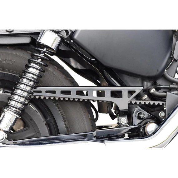 Hasított szíjvédő fekete porszórt – Sportster Evolution