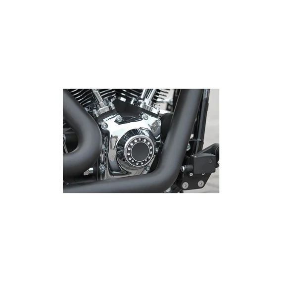 Fúrt point fedél 3 furatos két színű eloxált – Twin Cam; Big Twin Evolution