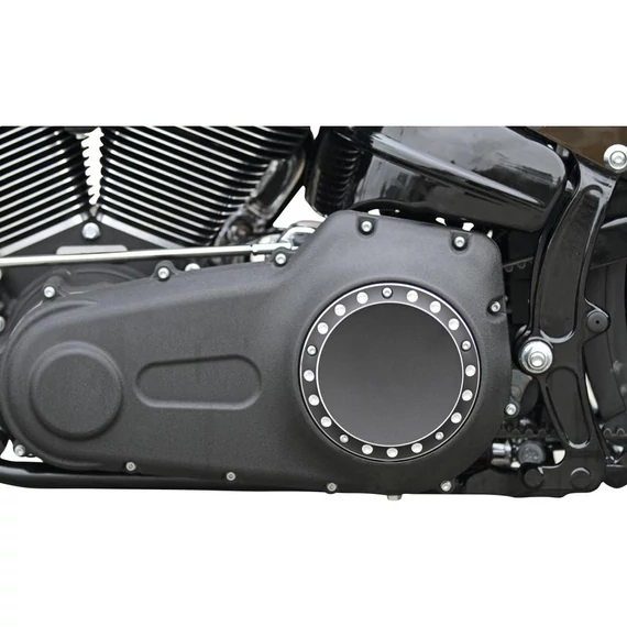 Fúrt kuplungfedél 5 furatos két színű eloxált – Twin Cam; Big Twin Evolution; Milwaukee-Eight