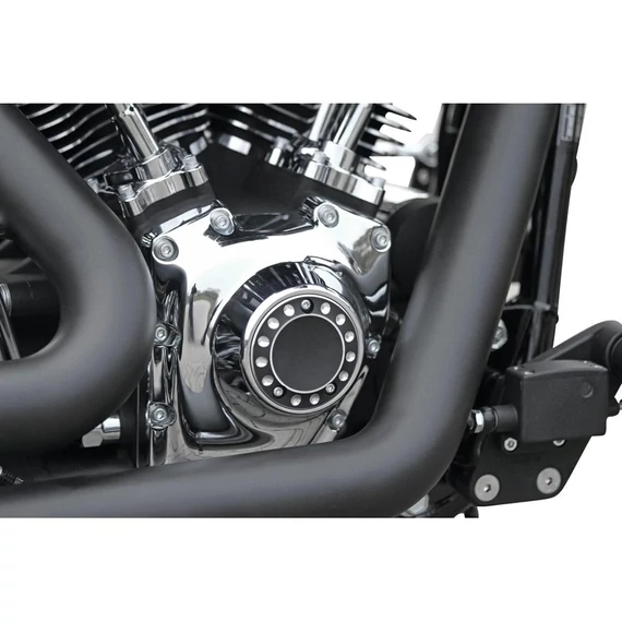 Fúrt point fedél 2 furatos két színű eloxált – Ironhead; Sportster Evolution; Shovelhead; Big Twin Evolution