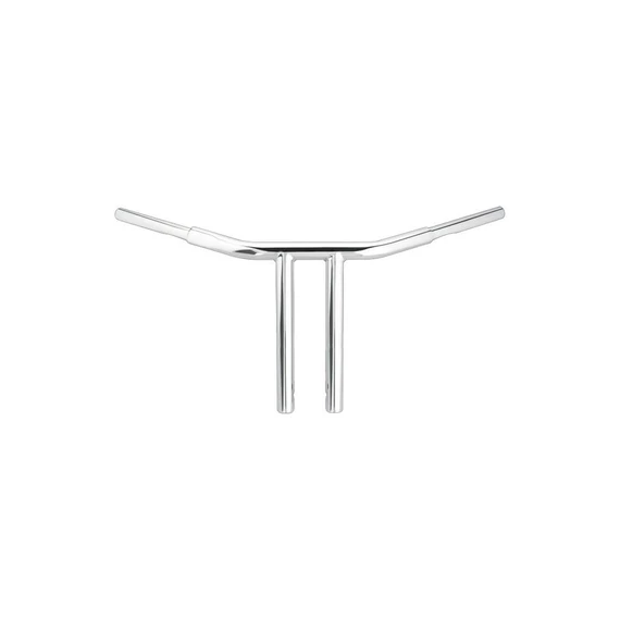 12” Chubby Chopper T Bar kormány nem dimpled 3 lyukas króm 1 1/4” Throttle By Wire