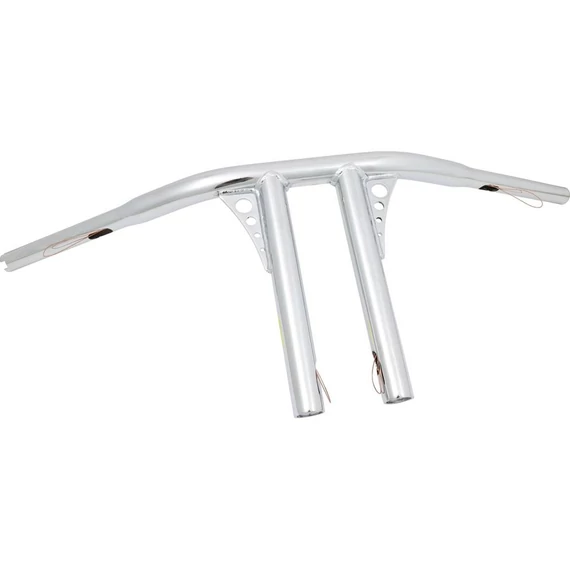 10” Straight Up T Bar kormány nem dimpled 4 lyukas króm 1 1/4” Throttle By Wire