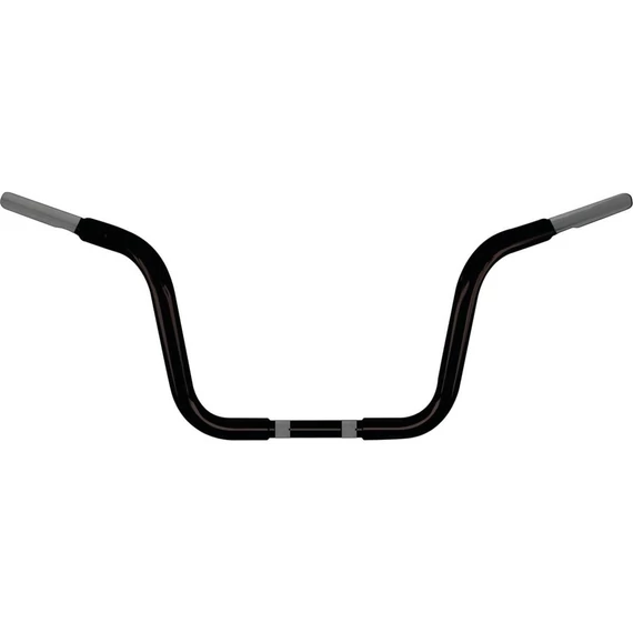 10” Chubby Classic Ape Hanger kormány nem dimpled 3 lyukas fekete porfestett 1 1/4” Throttle By Wire