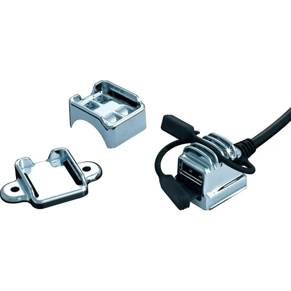 USB töltőport króm