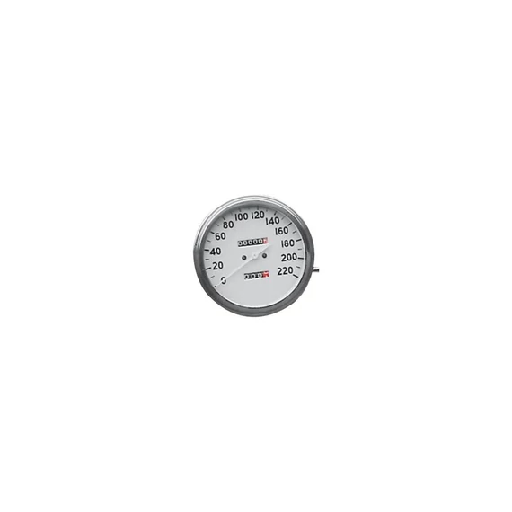 Fat Bob sebességmérő 220 km/h fehér skála 1:1 – Shovelhead