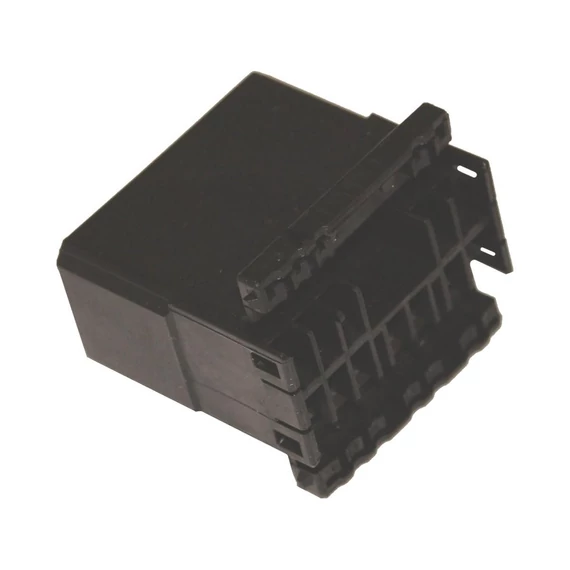 AMP Multilock csatlakozóház 12 eres sapkás fekete – Sportster Evolution; Big Twin Evolution; Twin Cam