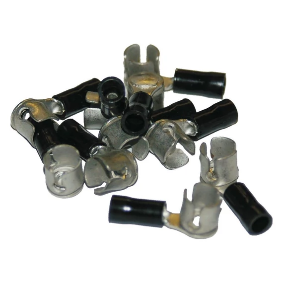 0.7 1.2 mm 1/4 inch sapkás krimp csatlakozó fekete
