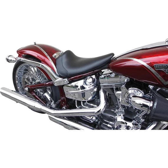 Egyedi szóló ülés Breakout modellhez sima fekete műbőr – Twin Cam