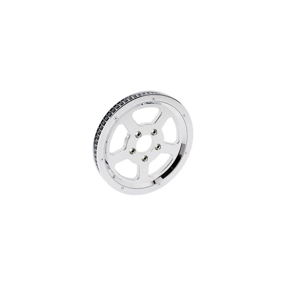 5 küllős hátsó szíjtárcsa króm 20 mm 65 fog – Twin Cam