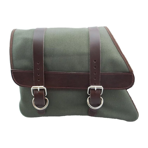 Canvas solo oldaltáska konzol barna army green bal oldal – Ironhead; Sportster Evolution