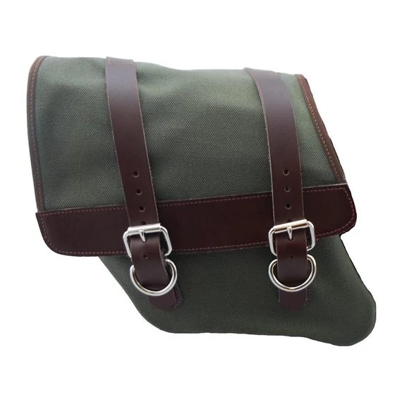 Canvas solo oldaltáska konzol barna army green bal oldal – Twin Cam