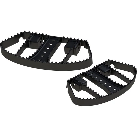 MX Style lábdeszkák fekete porszórt selyemfényű – Big Twin Evolution; Twin Cam; Milwaukee-Eight