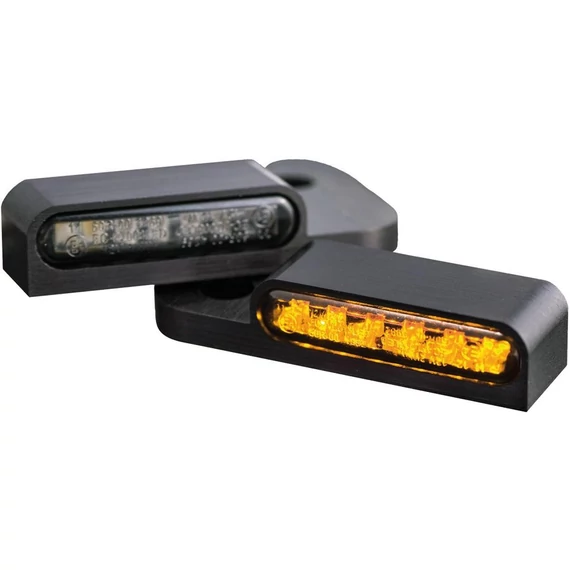 LED index fekete eloxált – Dyna, Softail, Touring – Twin Cam, Evo – 1996–2017