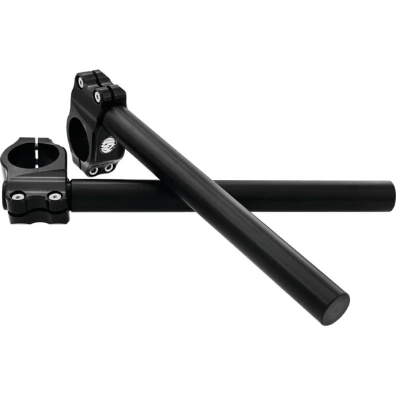 Clip On kormány 39 mm villához dimpled fekete eloxált 1” (25.4 mm) – Sportster Evolution; Twin Cam