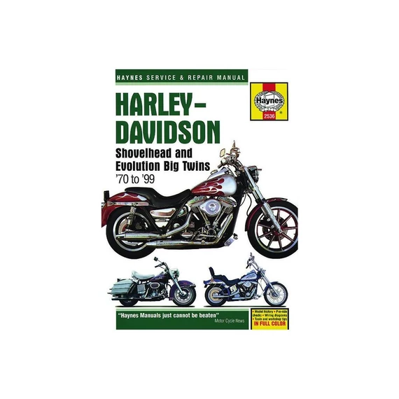 Shovelhead és Evolution Big Twin (70–99) szerviz és javítási kézikönyv – Shovelhead; Big Twin Evolution; Twin Cam