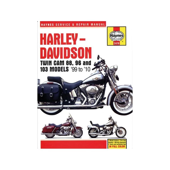 Twin Cam 88 szerviz és javítási kézikönyv Softail 00–10 Dyna Glide 99–10 Electra Glide Road King Road Glide 99–10