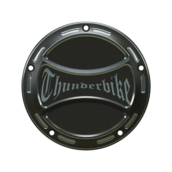 Torque kuplungfedél Thunderbike logóval 5 furatos két színű eloxált – Twin Cam; Big Twin Evolution; Milwaukee-Eight