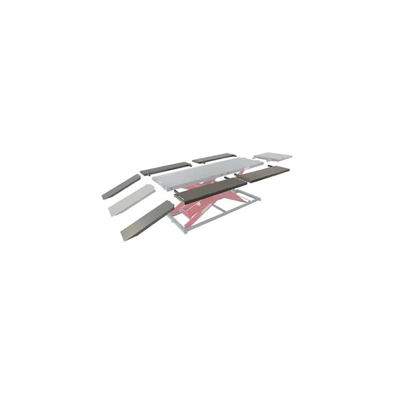 MC625 Heavy Duty Air Lift hosszabbított rámpa 380 x 1160 mm szürke