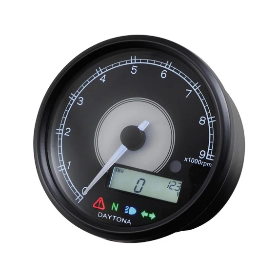 Velona80 fordulatszámmérő 80 mm fekete