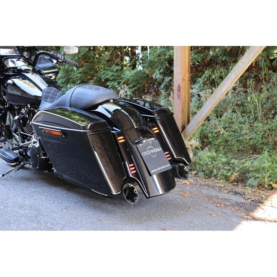 Egyedi hátsó sárvédő sima sárvédő készlet irányjelzők és hátsó lámpa nélkül kép nélkül – Twin Cam; Milwaukee-Eight