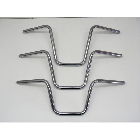 250 Narrow Ape Hanger kormány dimpled 3 lyukas króm 1” (25.4 mm) bowdenes