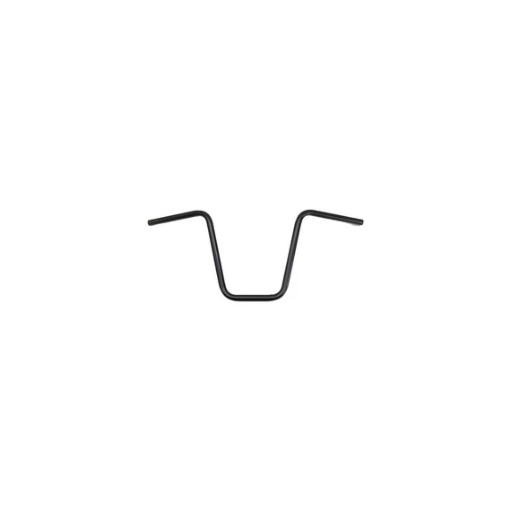 350 Narrow Ape Hanger kormány dimpled 3 lyukas fekete porfestett 1” (25.4 mm) bowdenes