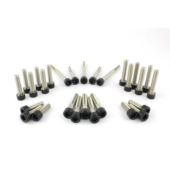 Teljes motorkerékpár csavarkészlet primer engine cover left side stator batch ignition cover thermostat cover sprocket c