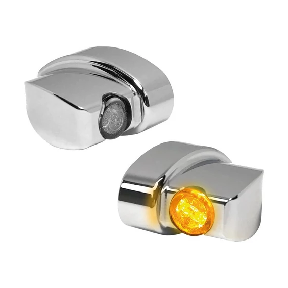 Winglet LED index króm – Sportster, Dyna, Softail – Twin Cam, Milwaukee-Eight, Evo – 1993–2020