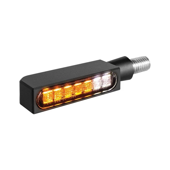 Index led helyzetjelzős fekete eloxált füst