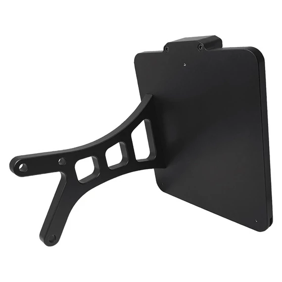 Oldalsó rendszámtartó készlet osztrák szabvány 210x170mm fekete eloxált