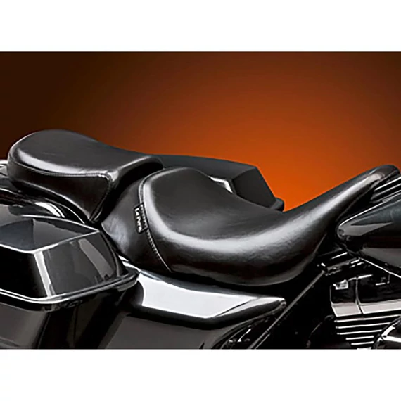 Bare Bones gél utasülés sima fekete vinyl – Twin Cam; Milwaukee-Eight