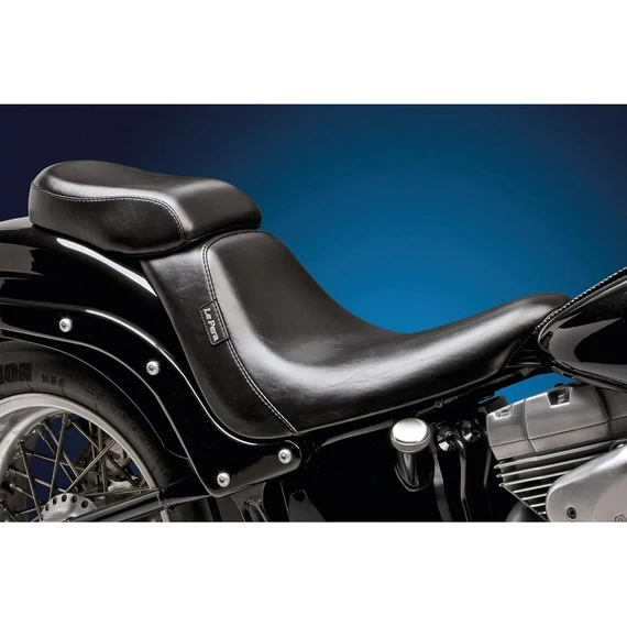 Bare Bones gél utasülés sima fekete vinyl – Twin Cam