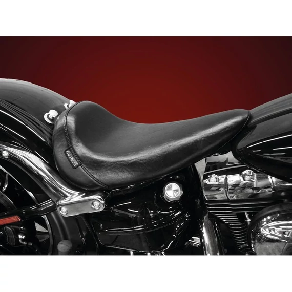 Bare Bones gél szóló ülés sima fekete vinyl – Twin Cam