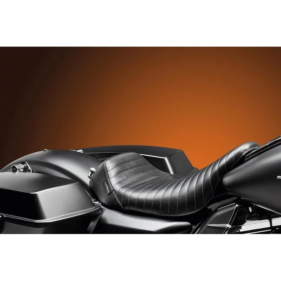 Bare Bones szóló ülés steppelt fekete vinyl – Twin Cam