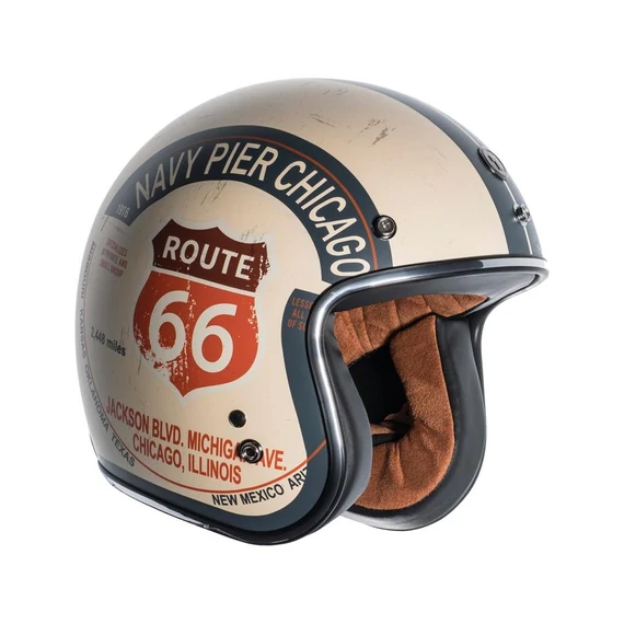 Del Mar T-50 ECE nyitott bukósisak Pacific Coast Highway grafika L