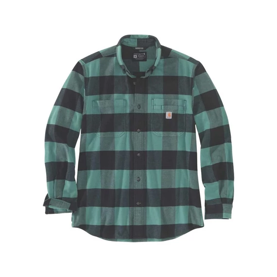 Rugged Flex Relaxed Fit középvastag flanel hosszú ujjú kockás ing S