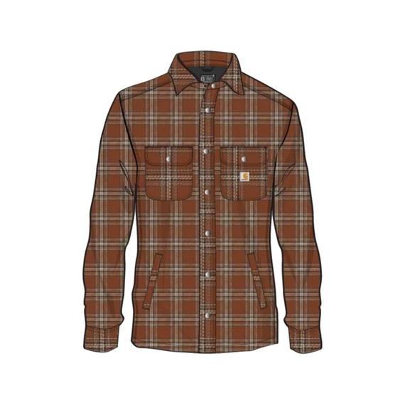 Relaxed Fit vastag flanel sherpa béléses ingdzseki M