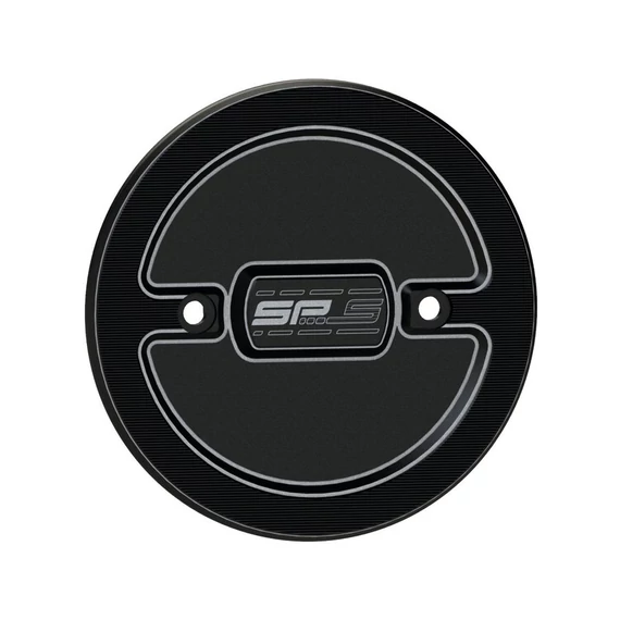 SP S generátor fedél fekete eloxált – Sportster Evolution