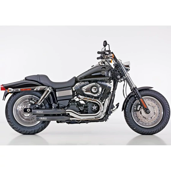 Performance slip on dob Fat Bob és Wide Glide modellekhez fekete porszórt – Twin Cam
