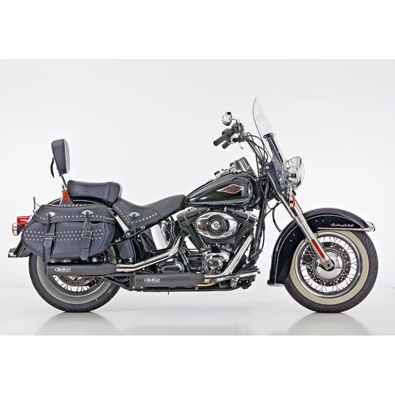 Performance slip on dob Softail Low modellekhez fekete porszórt – Twin Cam