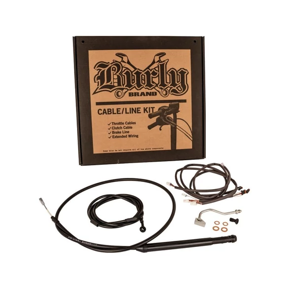 18” (457 mm) Gorilla Bar kábelkészlet fekete vinyl bowdenes kuplung ABS – Milwaukee-Eight