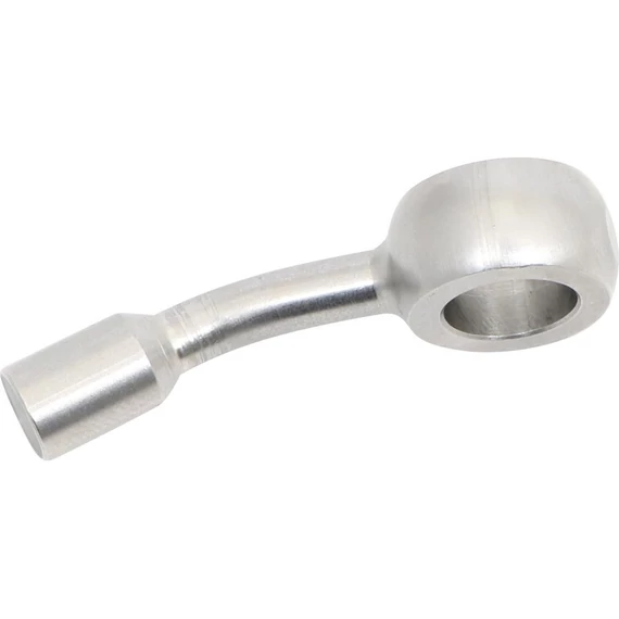 10 mm Vario Line banjo idom 022 típus 20° jobb oldali hajlítás 20° lefelé könyök ABS blokk rozsdamentes acél