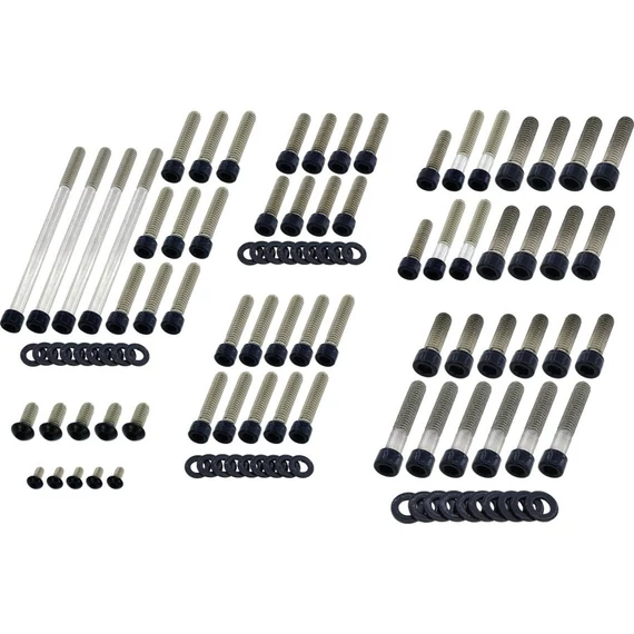 Teljes motorkerékpár csavarkészlet FL Shovel modellekhez side covers inner primary header mount point cover lifterbase f