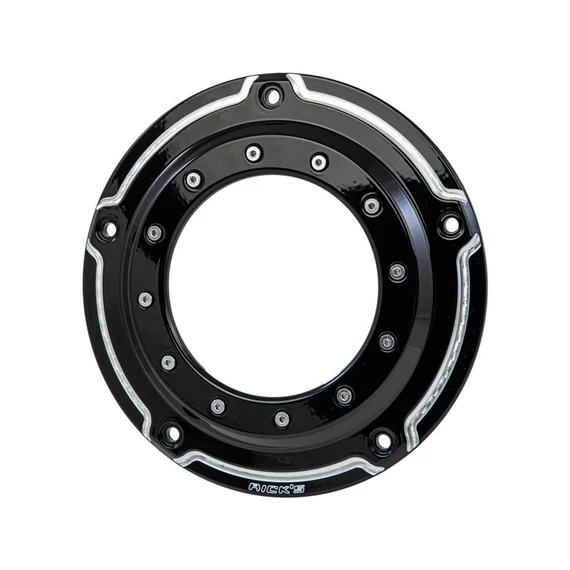 Kerek ablakos Derby fedél 5 furatú két színű fényes fekete – Twin Cam; Milwaukee-Eight