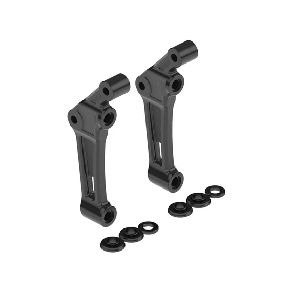 Club Style radiális féknyereg adapter 330 mm rotorhoz fényes fekete elox dupla tárcsa első