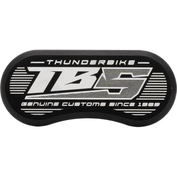 Féknyereg betét TB-S logó fekete eloxált – Twin Cam; Milwaukee-Eight; Sportster Evolution; Revolution